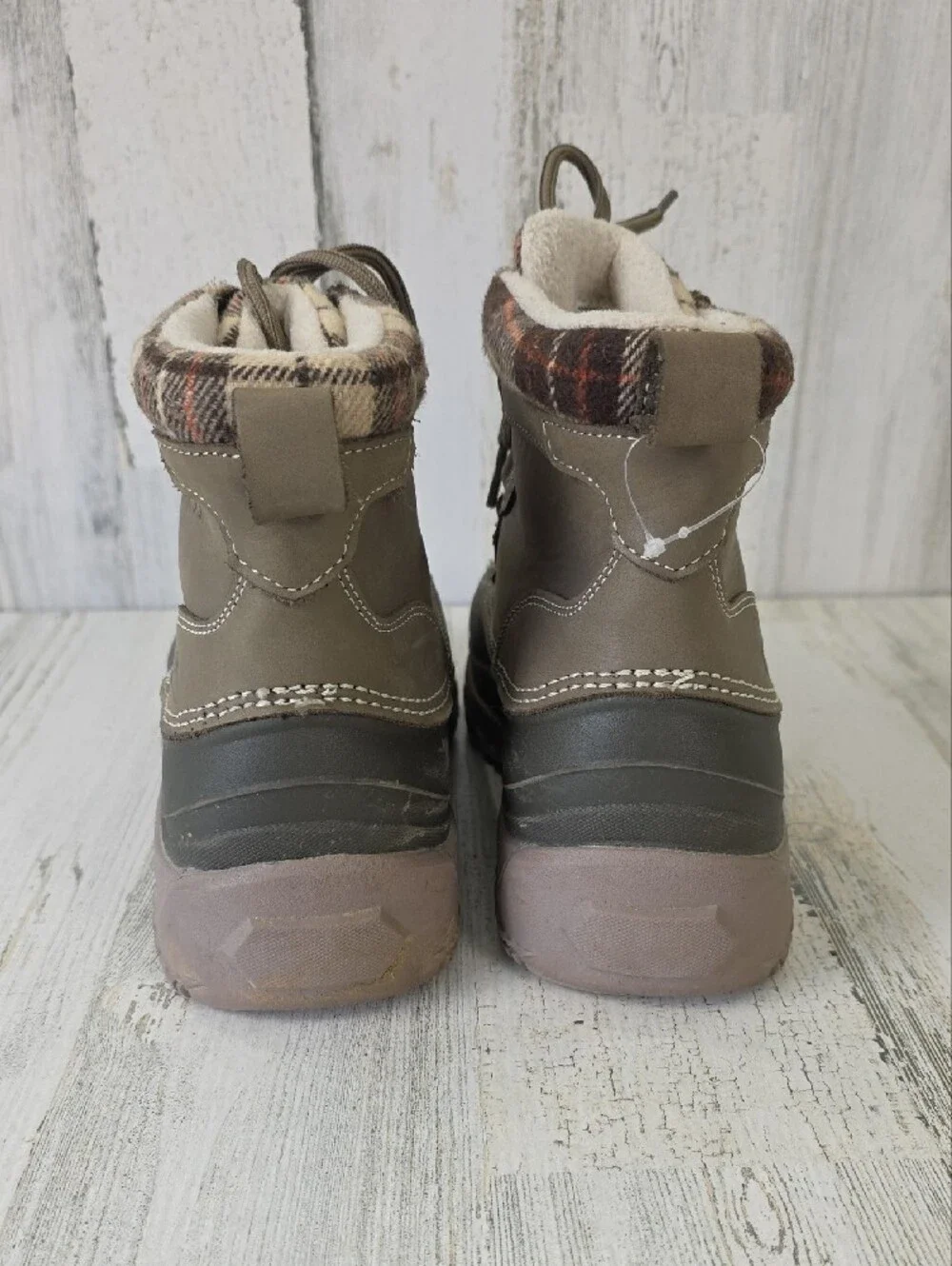 Ozark Trail Women's Taupe Brown Waterproof Lace-Up Winter Boots Size 9